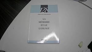 Imagen del vendedor de La mmoire et le langage a la venta por JLG_livres anciens et modernes