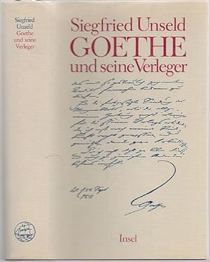 Bild des Verkufers fr Goethe und seine Verleger. (2., revidierte Auflage). zum Verkauf von Antiquariat Dwal
