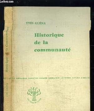 Seller image for Historique de la communaut for sale by Ammareal