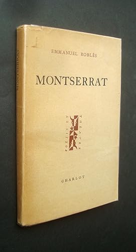 Image du vendeur pour Montserrat - pice en trois actes - mis en vente par Le Livre  Venir
