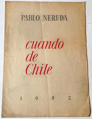 Image du vendeur pour Cuando de Chile mis en vente par Libros del Ayer ABA/ILAB