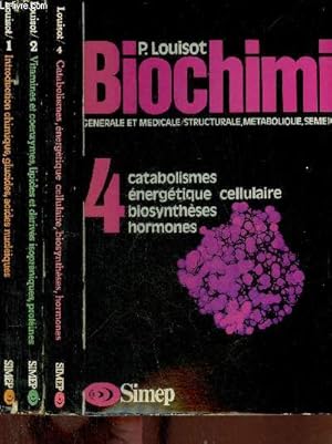 Imagen del vendedor de Biochimie gnrale et mdicale/structurable,mtabolique,semeiologique - 3 tomes (3 volumes) - tomes 1 + 2 + 4. a la venta por Le-Livre
