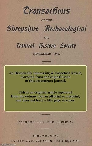 Imagen del vendedor de The Honourable Thomas Kenyon. This is an original article from the Shropshire Archaeological & Natural History Society Journal, 1878. a la venta por Cosmo Books