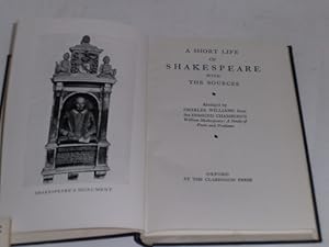Seller image for A Short Life of Shakespeare with The Sources. for sale by Der-Philo-soph