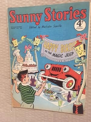 Seller image for Sunny Stories March 11th 1957 'Happy Birthday to the Magic Jeep' for sale by Raymond Tait