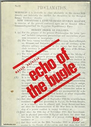 Echo Of The Bugle: Extinct Military And Constabulary Forces In Palestine & Transjordan 1915-1967