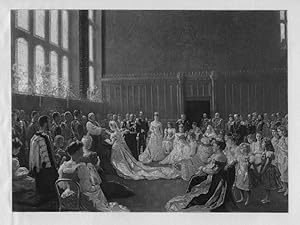 THE MARRIAGE OF THE DUKE AND DUCHESS OF YORK After LAURENZ TUXEN,1897 Historical Royalty Photogra...