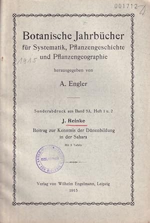 Seller image for Beitrag zur Kenntnis der Dnenbildung in der Sahara for sale by Clivia Mueller