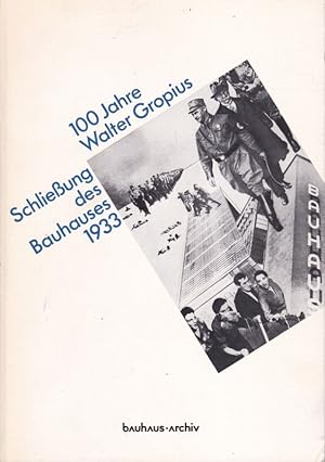 Bild des Verkufers fr 100 Jahre Walter Gropius zum Verkauf von Clivia Mueller