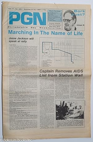 Seller image for PGN: Philadelphia Gay News; vol. 11, #49, Oct. 9-15, 1987: Marching in the Name of Life for sale by Bolerium Books Inc.