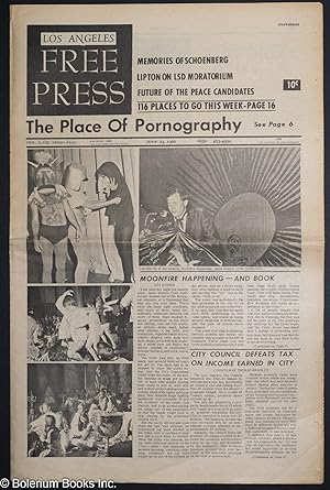 Seller image for Los Angeles Free Press: vol. 3, #25 (issue #101) June 24, 1966: The Place of Pornography for sale by Bolerium Books Inc.