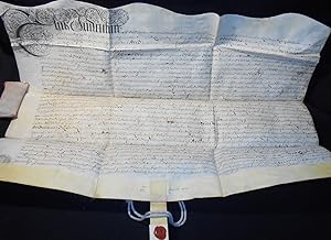 1694 Handwritten Parchment Deed for Property in Hawkhurst, England [Richard Reynolds and William ...