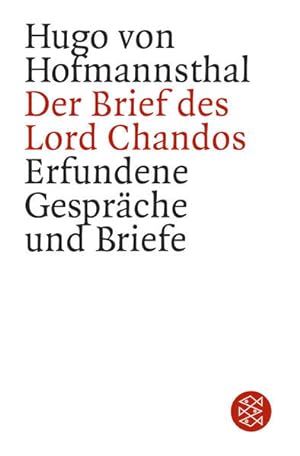 Seller image for Der Brief des Lord Chandos Erfundene Gesprche und Briefe for sale by Berliner Bchertisch eG