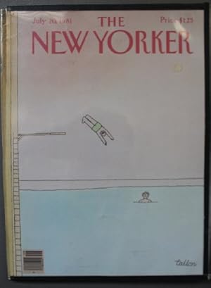 New Yorker Magazine - July 20, 1981 Classic Diving Board and Swimming Pool cover by Robert Tallon