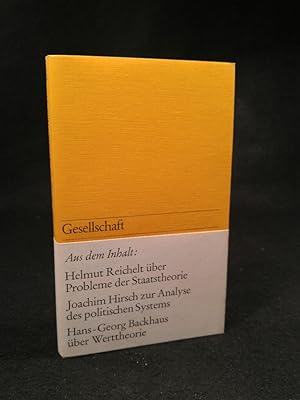 Seller image for Gesellschaft. [Neubuch] Beitrge zur Marxschen Theorie 1. for sale by ANTIQUARIAT Franke BRUDDENBOOKS