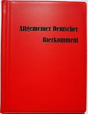 Immagine del venditore per Allgemeiner Deutscher Bierkomment venduto da Wegmann1855