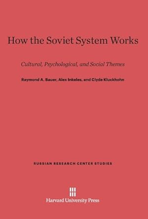 Bild des Verkufers fr How the Soviet System Works zum Verkauf von moluna