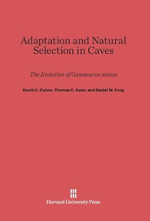Seller image for Adaptation and Natural Selection in Caves for sale by moluna