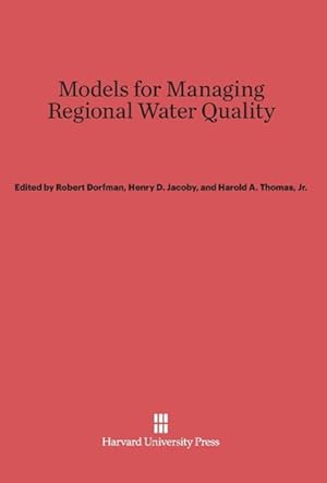 Immagine del venditore per Models for Managing Regional Water Quality venduto da moluna
