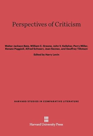 Imagen del vendedor de Perspectives of Criticism a la venta por moluna