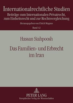 Seller image for Das Familien- und Erbrecht im Iran for sale by moluna