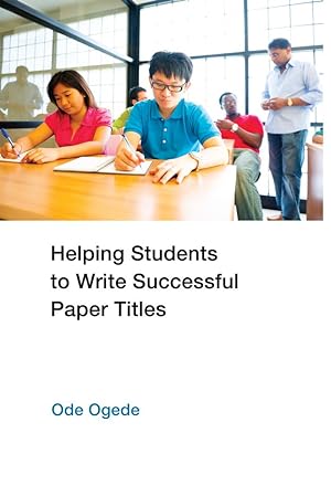 Bild des Verkufers fr Helping Students to Write Successful Paper Titles zum Verkauf von moluna