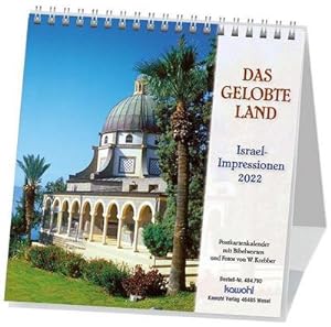 Imagen del vendedor de Das Gelobte Land 2022. Postkarten-Kalender : Israel-Impressionen. Mit Bibelworten a la venta por Smartbuy