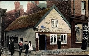 Ansichtskarte / Postkarte Eccles Salford Lancashire England, Real Original Eccles Cakes, Ye Olde ...