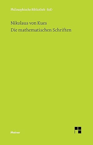 Imagen del vendedor de Schriften in deutscher bersetzung / Die mathematischen Schriften a la venta por moluna