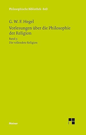 Seller image for Vorlesungen ber die Philosophie der Religion for sale by moluna