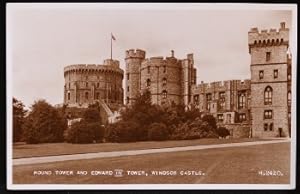 Windsor Castle Postcard Round Tower Edward III Tower Real Photo