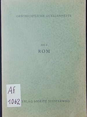 Bild des Verkufers fr Rom. zum Verkauf von Antiquariat Bookfarm