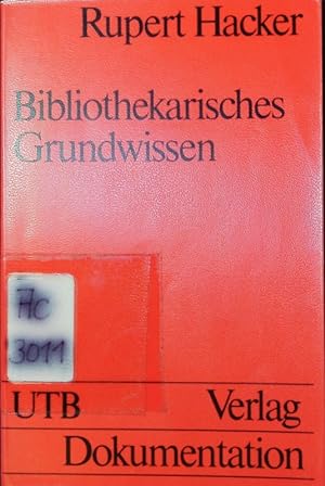 Image du vendeur pour Bibliothekarisches Grundwissen. mis en vente par Antiquariat Bookfarm