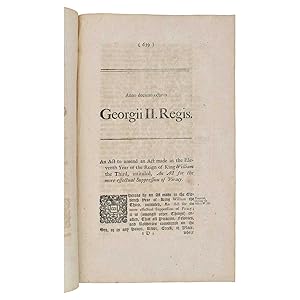 [PIRACY] An Act to amend an Act made in the Eleventh Year of the Reign of King William the Third,...