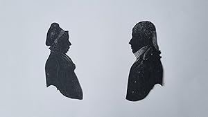 [Silhouette portraits] A woman with cap and a man, late 18th / early 19th century, 1 p.