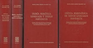 TEORIA Y CRITICA SEMIOTICA DE LENGUAJES Y TEXTOS HISPANICOS - 2 TOMOS