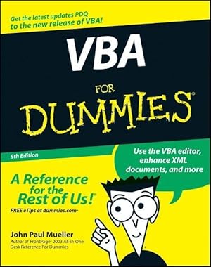 Bild des Verkufers fr VBA For Dummies zum Verkauf von moluna