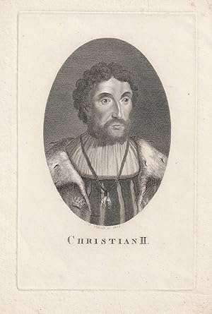 Seller image for Christian II. Kupferstich-Portrt von C. Schule. for sale by Antiquariat Dennis R. Plummer