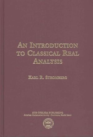 Imagen del vendedor de Introduction to Classical Real Analysis a la venta por GreatBookPrices