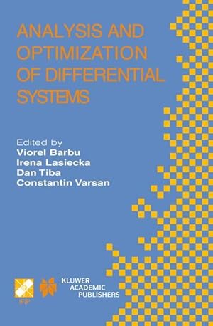Bild des Verkufers fr Analysis and Optimization of Differential Systems zum Verkauf von moluna