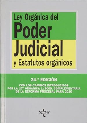 Seller image for Ley orgnica del poder judicial y estatutos orgnicos for sale by Librera Alonso Quijano