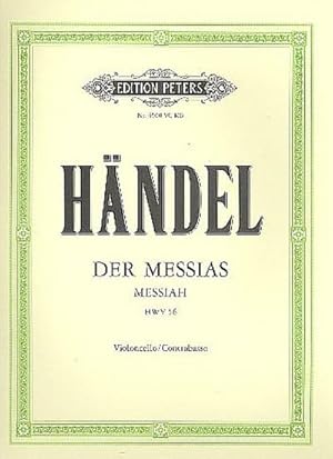 Bild des Verkufers fr Der Messias / Messiah Hwv 56 (Violoncello and Doublebass Part) : Part(s) zum Verkauf von Smartbuy