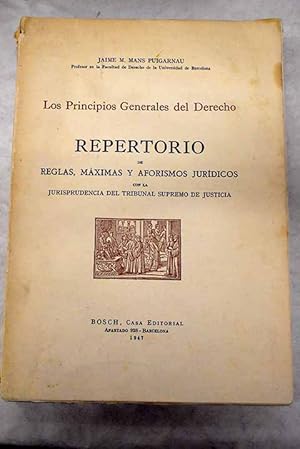 Los Principios generales del Derecho