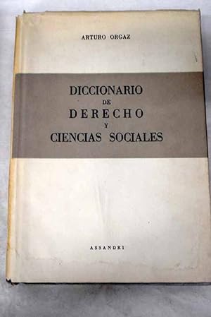 Imagen del vendedor de Diccionario de derecho y ciencias sociales a la venta por Alcan Libros