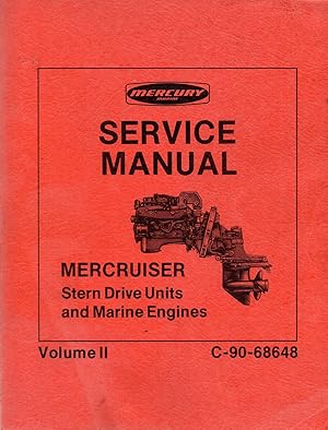 Mercruiser Stern Drive Units and Marine Engines Service Manual Volume 2 C-90-68648