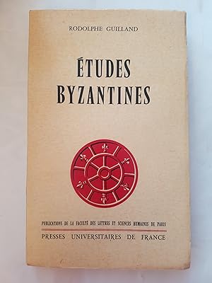 Seller image for tudes Byzantines for sale by Les Kiosques