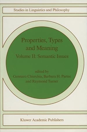 Bild des Verkufers fr Properties, Types and Meaning zum Verkauf von moluna