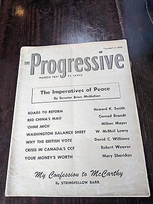 Seller image for The Progressive Magazine, March 1951 for sale by Armadillo Books