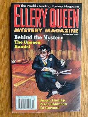 Imagen del vendedor de Ellery Queen Mystery Magazine November 2000 a la venta por Scene of the Crime, ABAC, IOBA