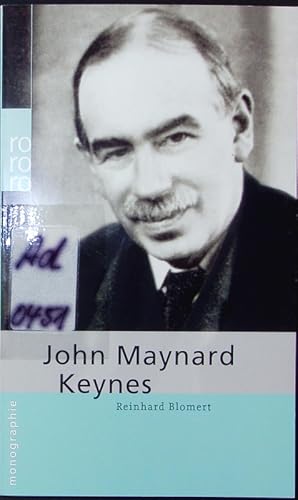 Bild des Verkufers fr John Maynard Keynes. zum Verkauf von Antiquariat Bookfarm